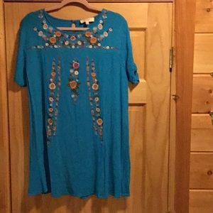 Turquoise tunic